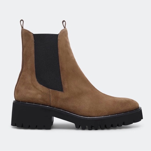 Freda Salvador Brooke Rain Resistant Brown Suede Ankle Boots - Picture 1 of 1